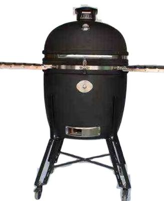 Ενσωματωμένο θερμόμετρο 24 ιντσών Kamado Grill με χυτοσίδηρο επιφάνεια μαγειρέματος