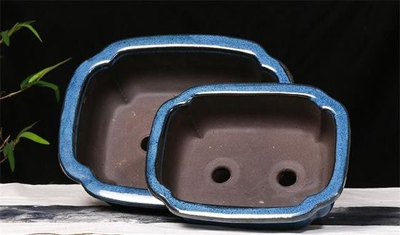 Χειρωνακτικό βερνικωμένο μπονσάι 24cmx19cmx8cm κεραμικά εσωτερικά δοχεία
