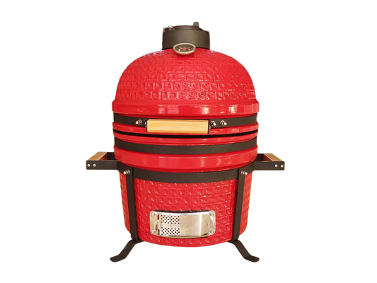 Κήπος μεσαίο κάρβουνο κόκκινο 15 ιντσών Kamado Grill BBQ
