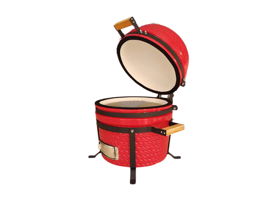 Κήπος μεσαίο κάρβουνο κόκκινο 15 ιντσών Kamado Grill BBQ