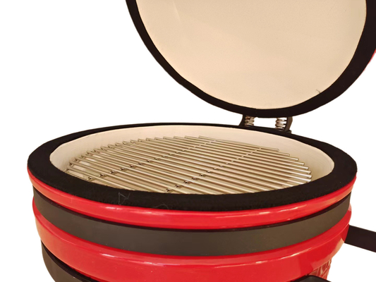 Κήπος μεσαίο κάρβουνο κόκκινο 15 ιντσών Kamado Grill BBQ